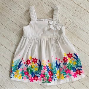 ☀️🌷ADORABLE White Floral Sun Dress Toddler 🌸🌿